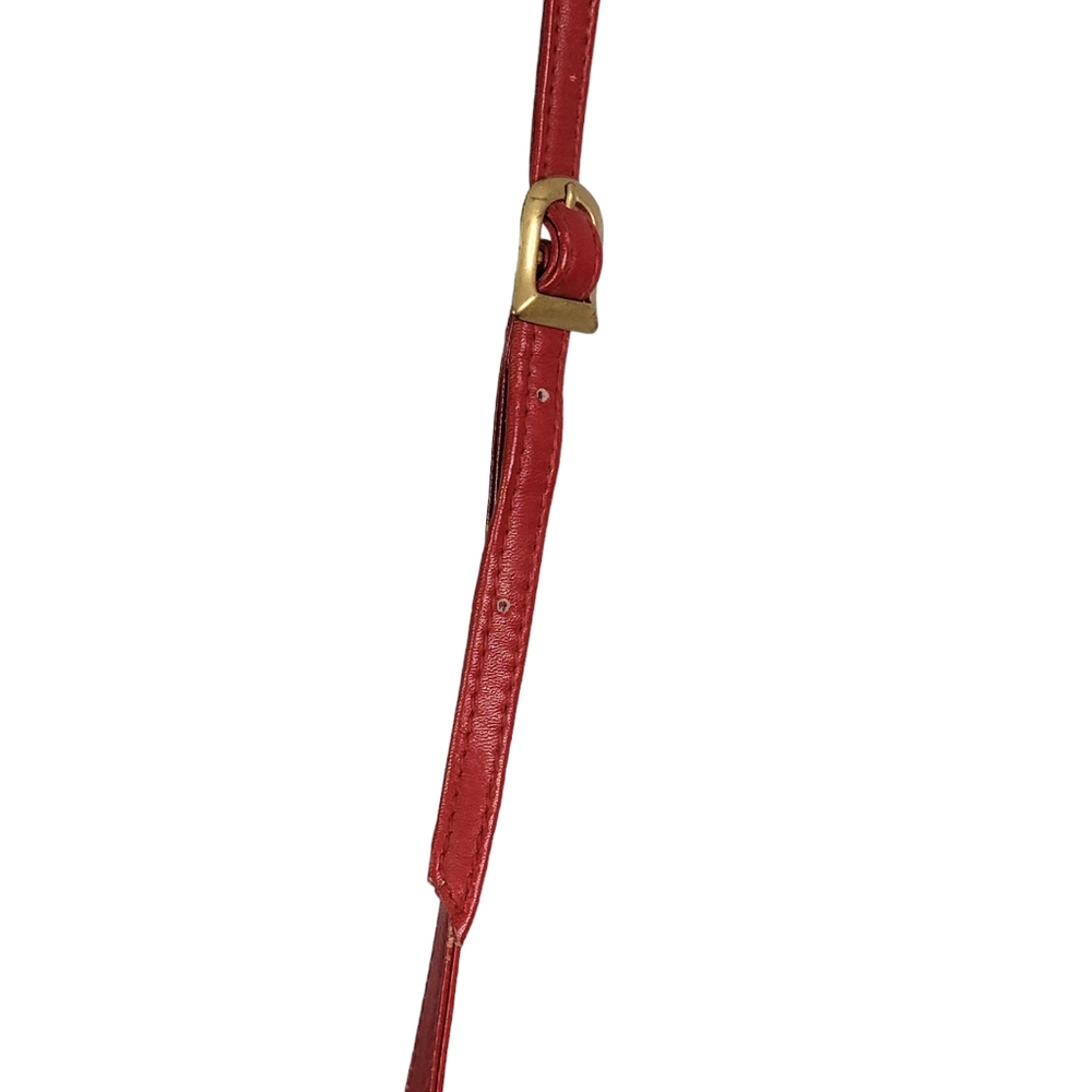 Liz Claiborne Vintage Red Crossbody Shoulder Bag Women's Purse Red - Picture 7 of 15